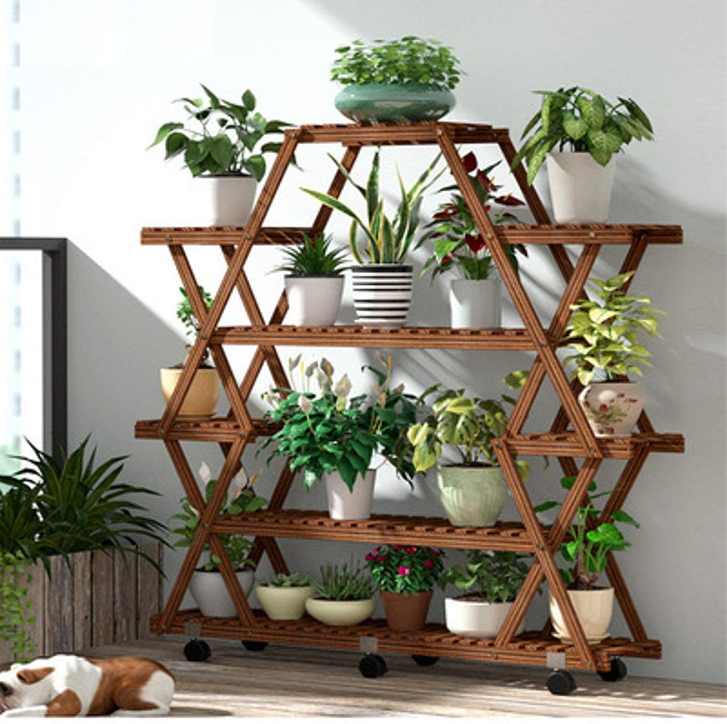 Most Current Large Plant Stand Indoor Outdoor – Elicas – Buy Brand Domain Name Pertaining To Wide Plant Stands (View 2 of 15)
