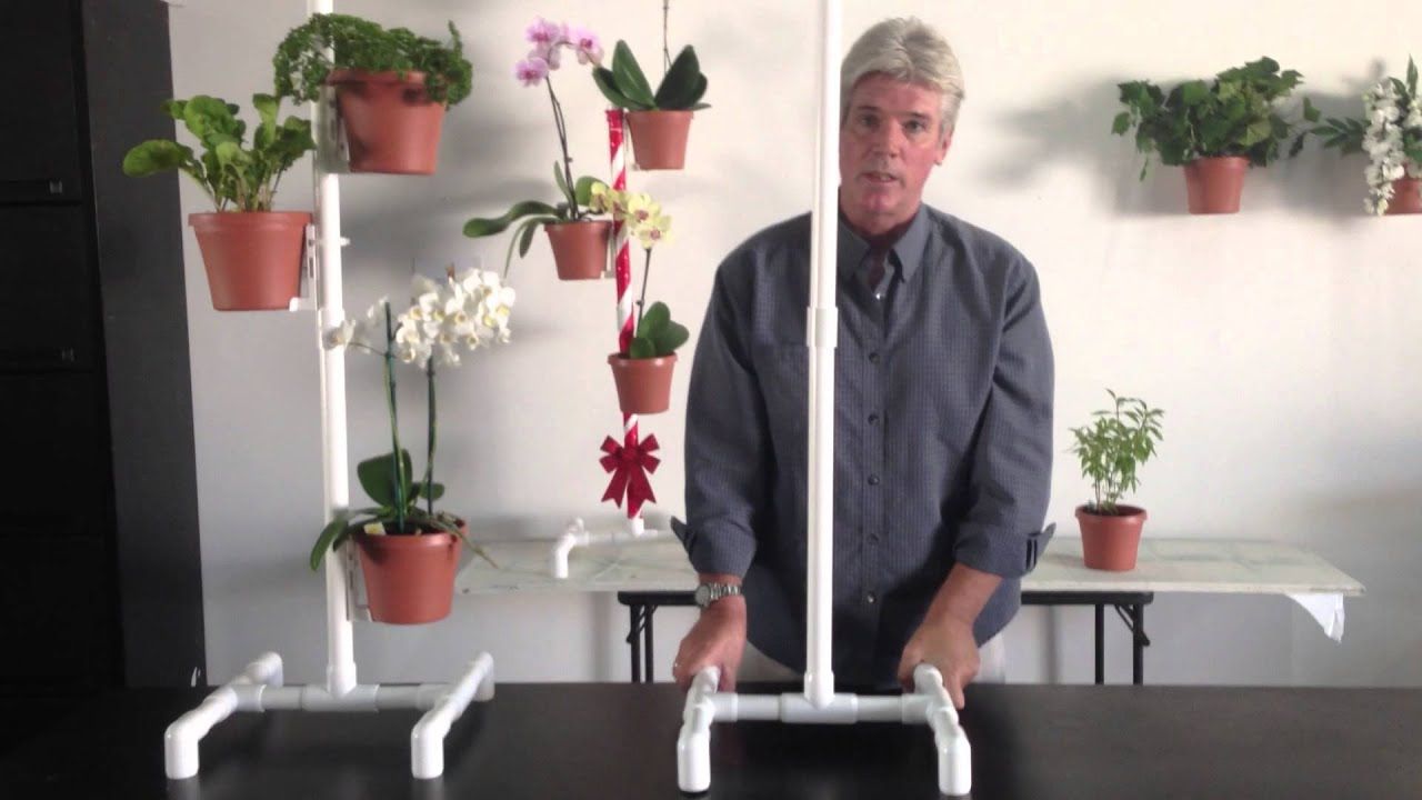 Most Recent Pvc Plant Stands Intended For Flower Pot – Hanger – Plant Stand – Assembly For The Wherever Garden Wherevergarden – Youtube (View 15 of 15)