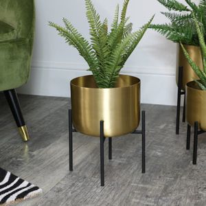 Most Recent Round Gold Plant Stand – Medium Within Medium Plant Stands (View 13 of 15)