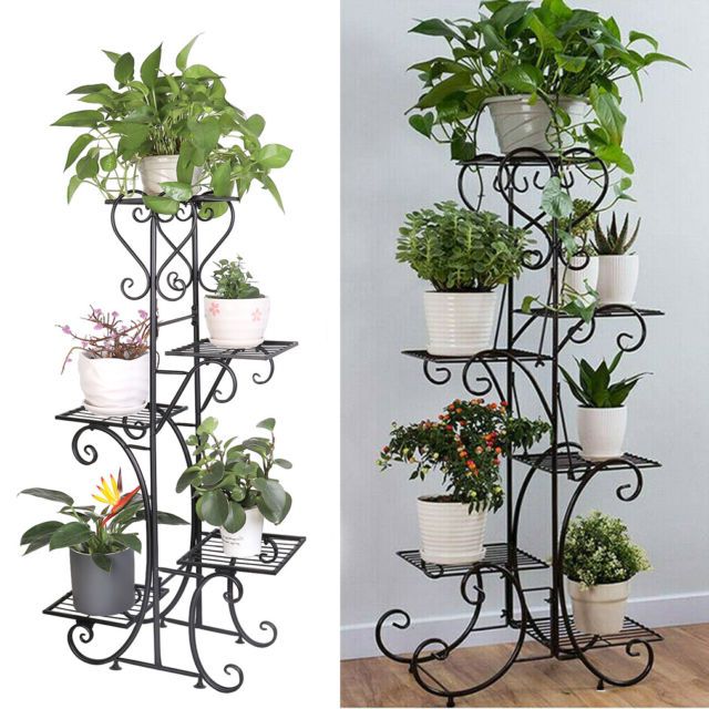 Most Recent Wooden Plant Shelf 5 Tier Stand Flower Pot Shelving Storage Home Garden  Patio For Sale Online (View 11 of 15)