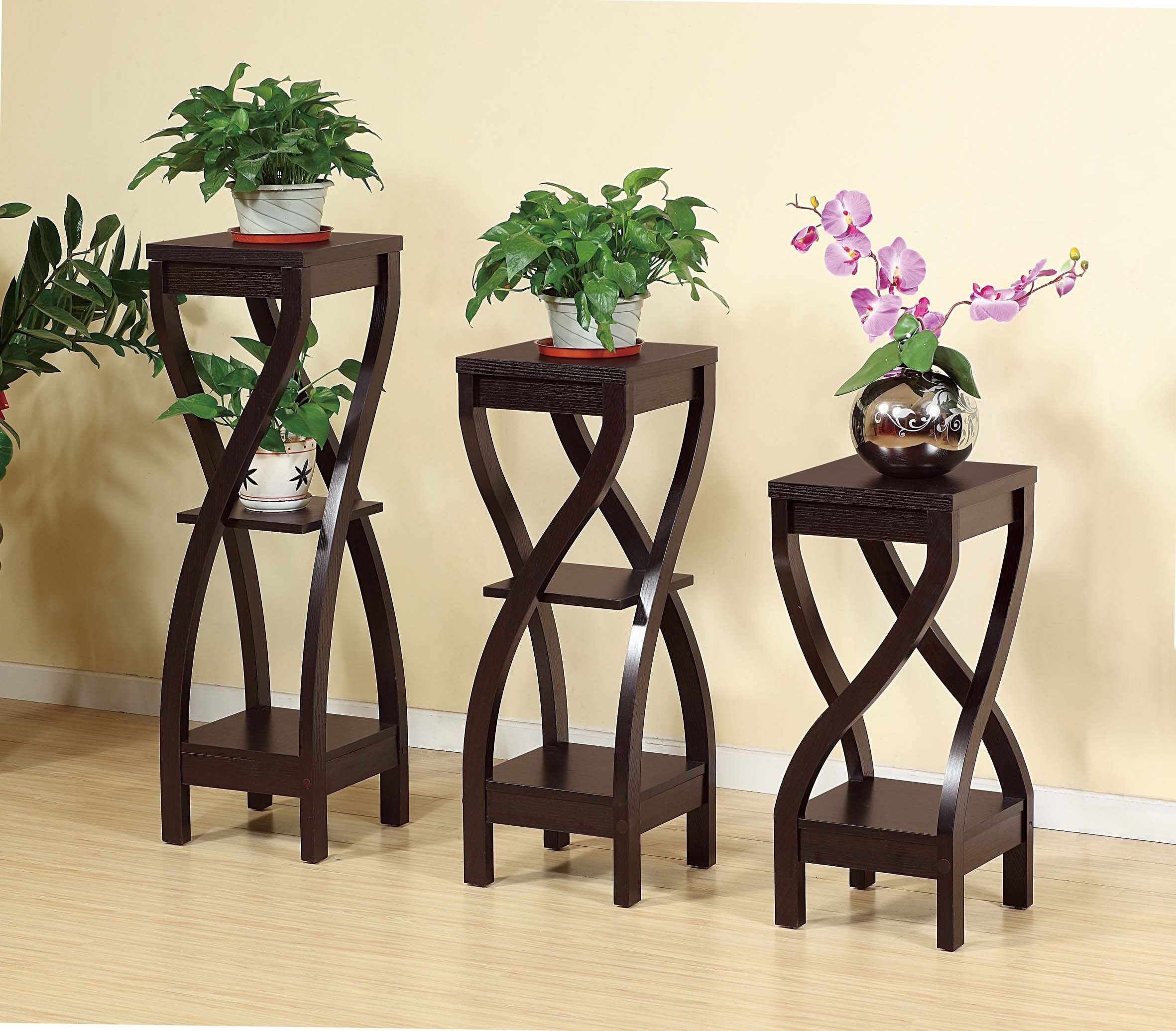 Most Up To Date Pedestal Plant Stands Within Ebern Designs Delhi Square Pedestal Plant Stand & Reviews (View 4 of 15)