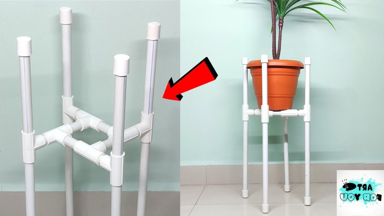 Most Up To Date Pvc Plant Stands With Regard To Best Use Of Pvc Pipes !! Diy Amazing Plant Stand With Pvc Pipes (View 3 of 15)
