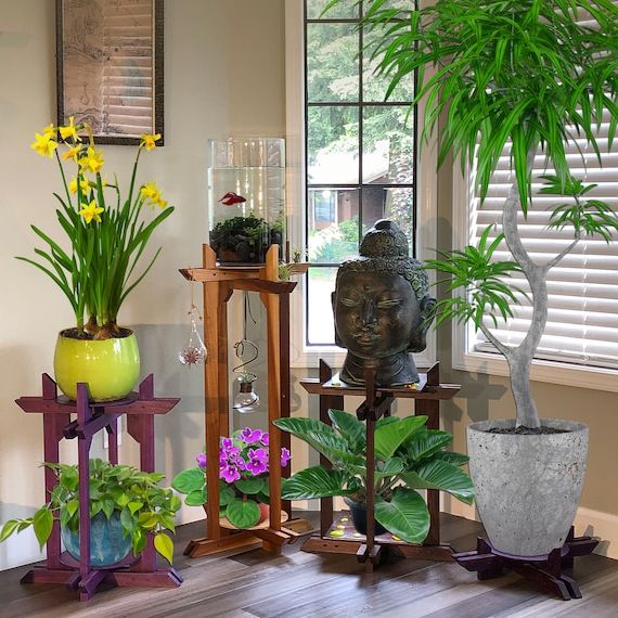 Plant Stand Multi Use For Fish Bowl Terrariums And Large – Etsy Throughout 2019 Plant Stands With Flower Bowl (View 3 of 15)