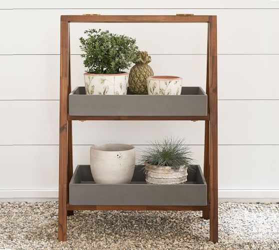 Preferred Abbott Two Tier Plant Stand (View 5 of 15)