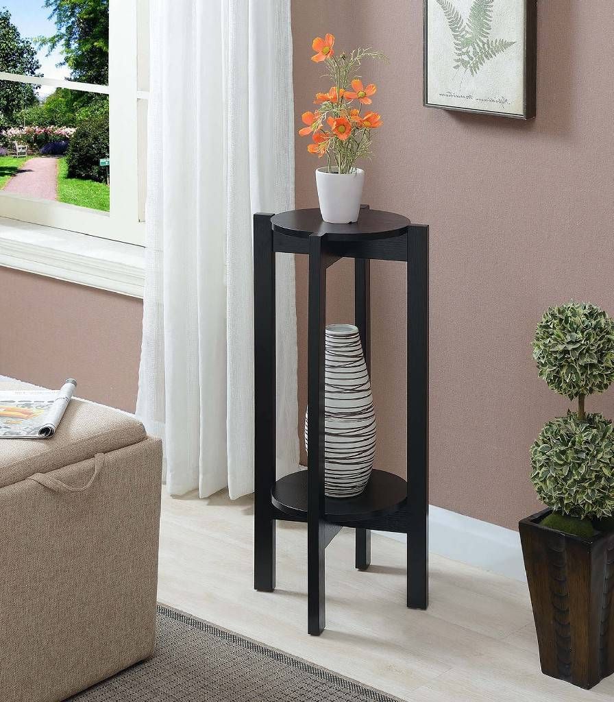 Preferred Deluxe Plant Stands Intended For Newport Deluxe Plant Stand – Convenience Concepts 121152bl (View 5 of 15)