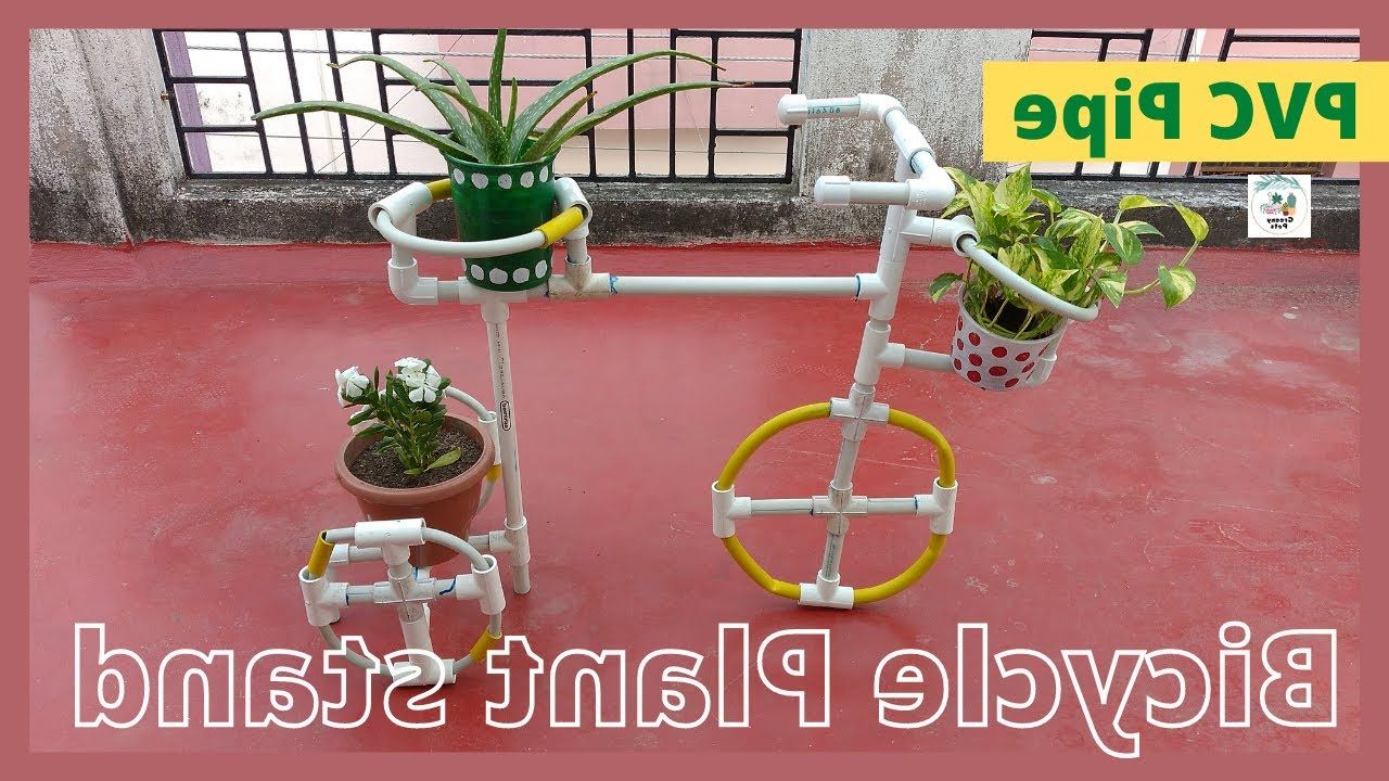 Pvc Pipe Pot Stand For Home  Decoration – Youtube Within 2020 Pvc Plant Stands (View 8 of 15)