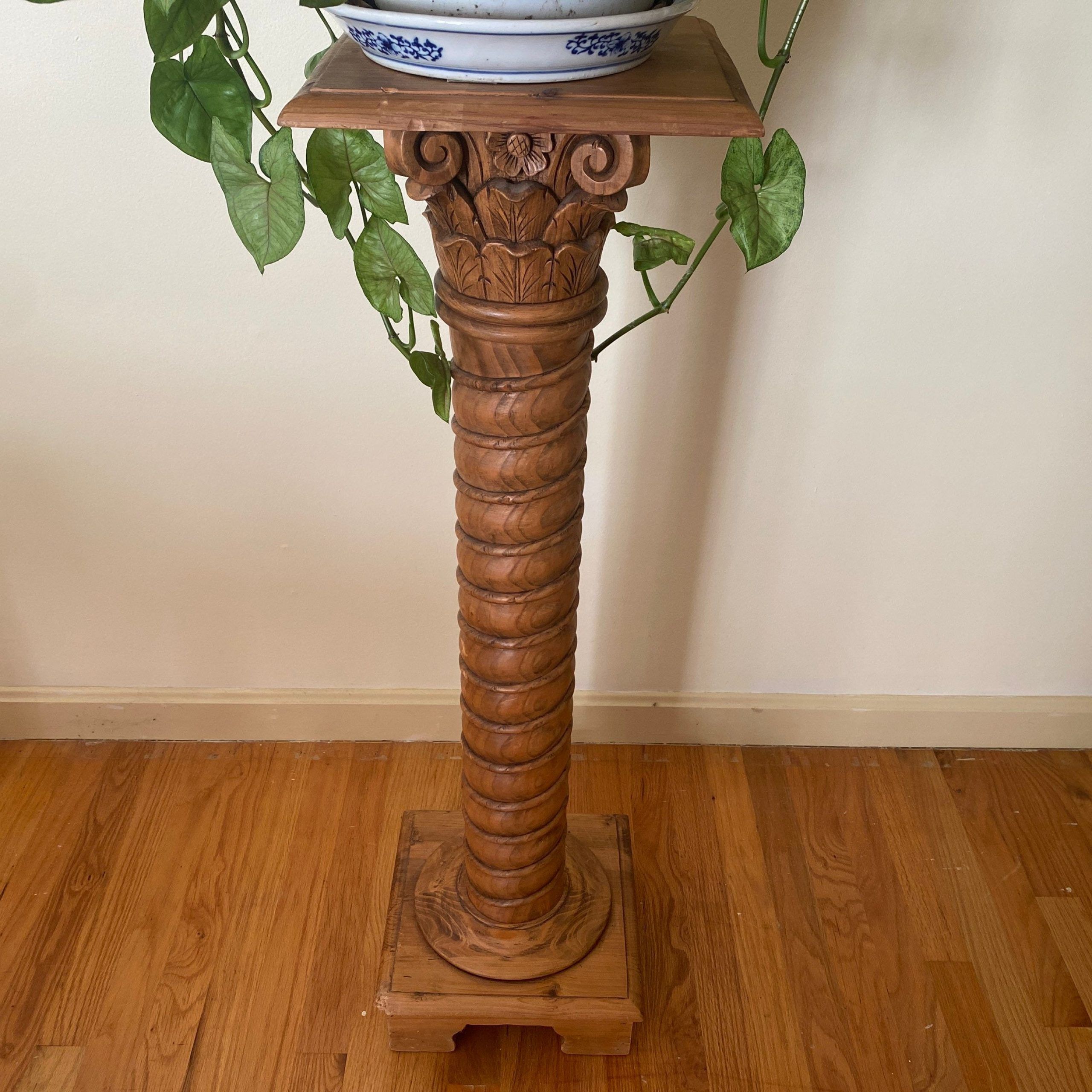 Roman Plant Stand – Etsy With Regard To Trendy Pillar Plant Stands (View 9 of 15)
