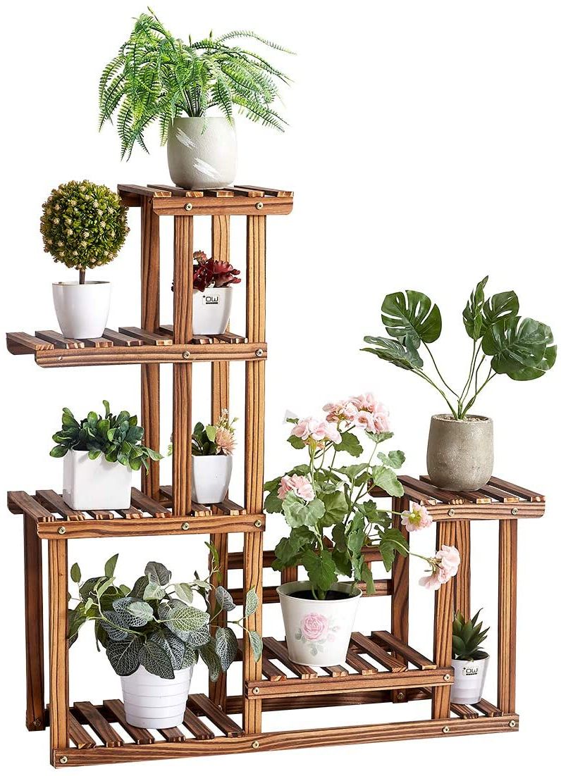 Rose Home Fashion Solid Pine Wood Plant Stand, Plant Stands Indoor, Outdoor Plant  Stand, Plant Shelf, Plant Stands, Antirust Screws, Overall Size: 33×34 Inch  – Walmart For Fashionable 34 Inch Plant Stands (View 4 of 15)