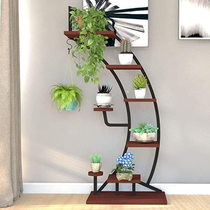 Tall Plant Stands Throughout Fashionable Tall Plant Stand – Visualhunt (View 9 of 15)