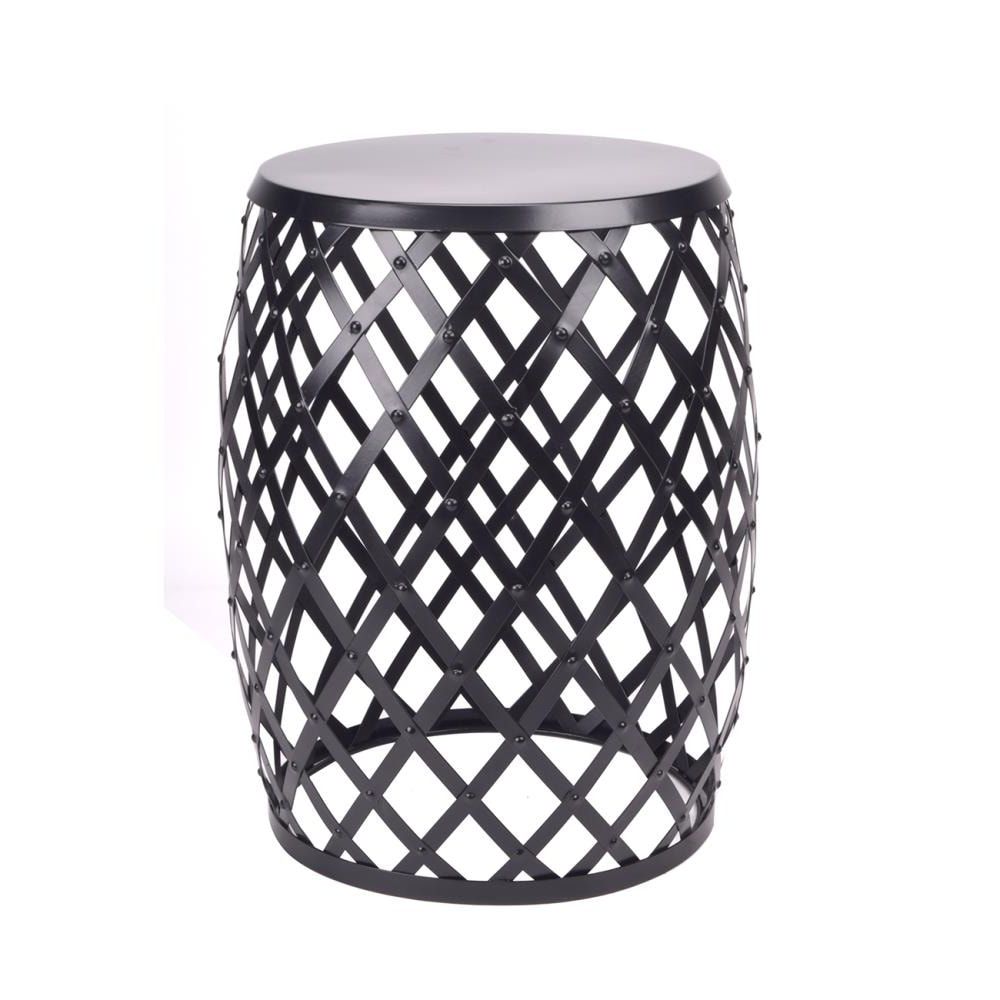Trendy 18 In Black Outdoor Round Steel Plant Stand In The Plant Stands Department  At Lowes With Regard To Black Plant Stands (View 6 of 15)