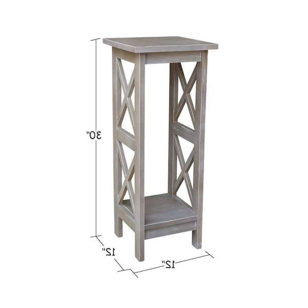 Weathered Gray Plant Stands For Well Known International Concepts Weathered 30 In (View 4 of 15)