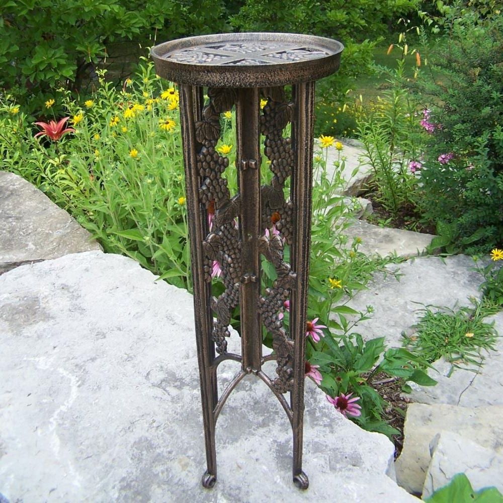 Well Liked Bronze Plant Stands Inside Oakland Living Vineyards 31 In H X  (View 13 of 15)