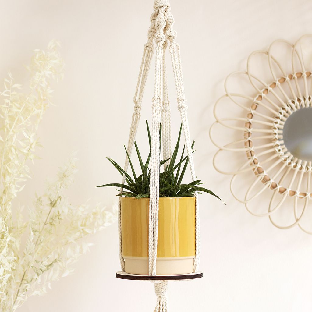 Well Liked Macrame Plant Stand & Ring Set (View 11 of 15)