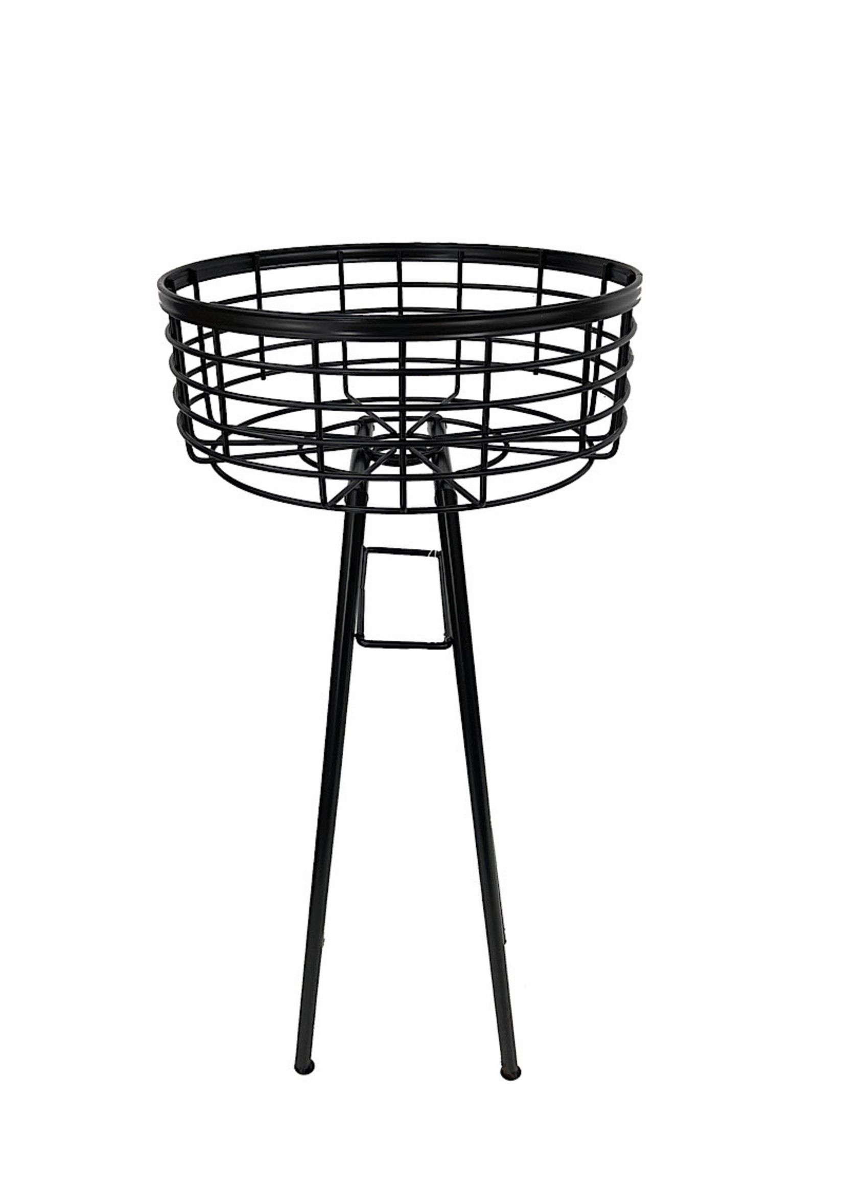 Widely Used 24 Inch Plant Stands Within Wire Basket Plant Stand 24 Inch – The Garden Corner (View 3 of 15)