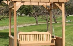 25 Best Collection of 2-person Natural Cedar Wood Outdoor Swings