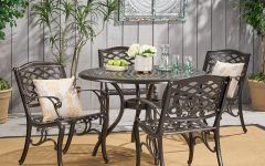 15 The Best 5-piece Round Patio Dining Sets