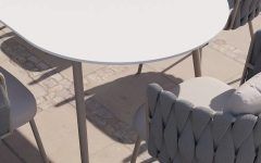 The 15 Best Collection of White Faux Marble Outdoor Tables