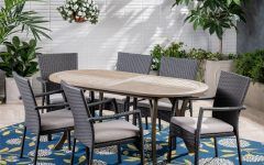 15 Collection of 7-piece Patio Dining Sets