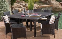 2024 Latest 9-piece Square Patio Dining Sets