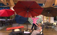 2024 Popular Patio Umbrellas with Solar Led Lights
