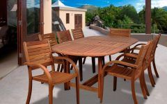 The Best Round Teak and Eucalyptus Patio Dining Sets