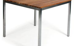 15 Collection of Brushed Stainless Steel Outdoor Tables