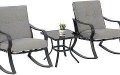 2024 Latest Gray Wash Wood Porch Patio Chairs Sets