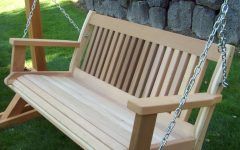 Hardwood Hanging Porch Swings with Stand