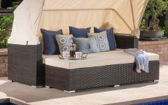 Top 20 of Lammers Outdoor Wicker Daybeds with Cushions