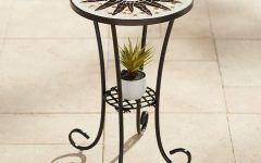 Mosaic Black Outdoor Accent Tables