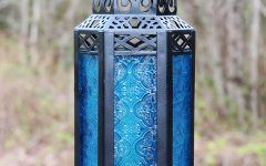 Blue Outdoor Lanterns