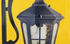 The 15 Best Collection of Manteno Black Outdoor Wall Lanterns with Dusk to Dawn