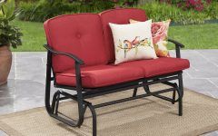 25 Ideas of Outdoor Loveseat Gliders with Cushion