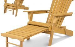 25 The Best Handmade White Folding Adirondack Pull-out Footrest Chairs