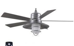 20 Best Collection of Outdoor Ceiling Fans with Galvanized Blades