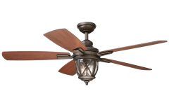Outdoor Ceiling Fans with Lantern