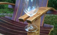 Outdoor Chair with Wine Holder