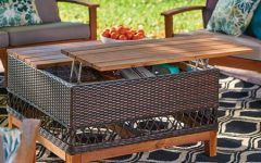 15 The Best Lift Top Storage Outdoor Tables
