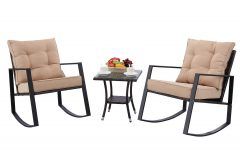 Top 15 of Outdoor Rocking Chair Sets with Coffee Table