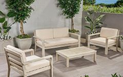 4-piece Gray Outdoor Patio Seating Sets