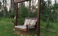 25 Collection of A4-ft Cedar Pergola Swings