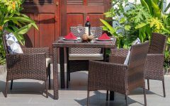 Red 5-piece Outdoor Dining Sets
