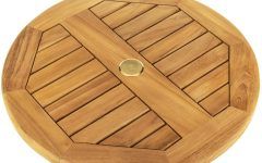 Rotating Wood Outdoor Tables