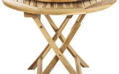Wood Rotating Tray Outdoor Tables