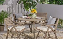 Round 5-piece Outdoor Patio Dining Sets