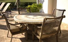 Stone Top Outdoor Tables