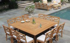 15 Ideas of Square Outdoor Tables