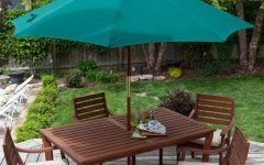 20 Collection of Patio Tables with Umbrellas
