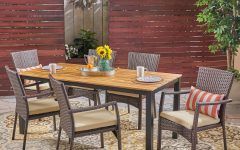 15 Best Collection of Teak and Wicker Dining Sets