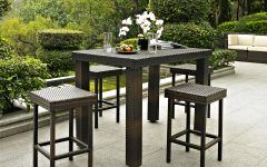 5-piece Outdoor Bar Tables